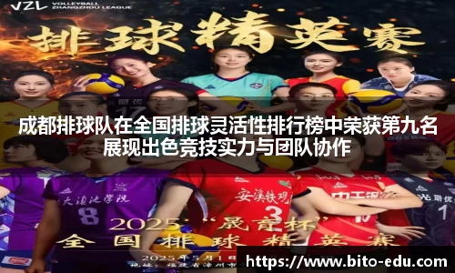 成都排球队在全国排球灵活性排行榜中荣获第九名展现出色竞技实力与团队协作