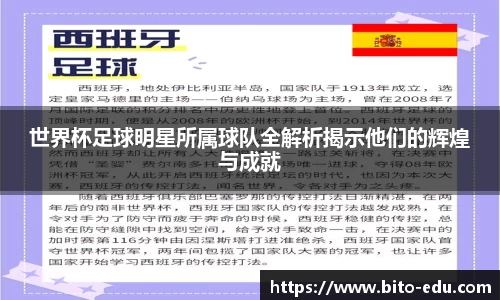 世界杯足球明星所属球队全解析揭示他们的辉煌与成就